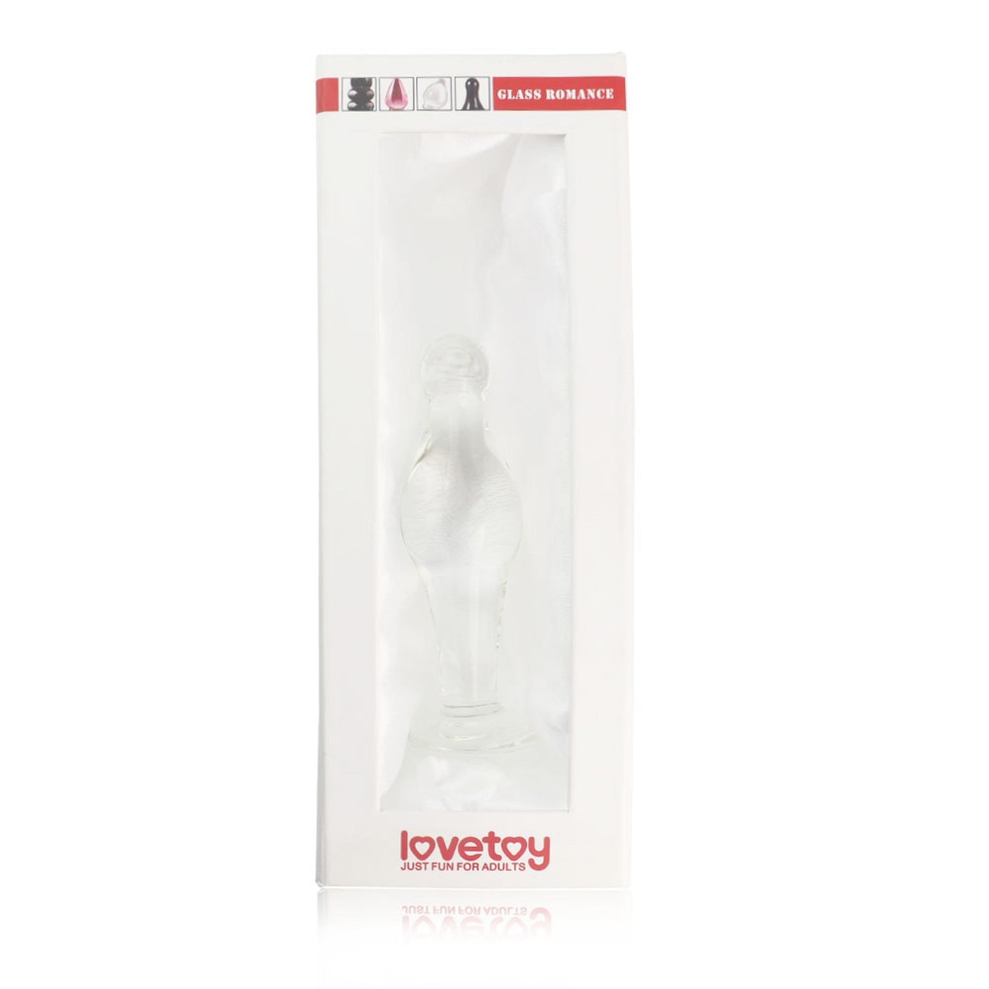 2-Biały opływowy szklany sex korek analny 11,5 cm-2