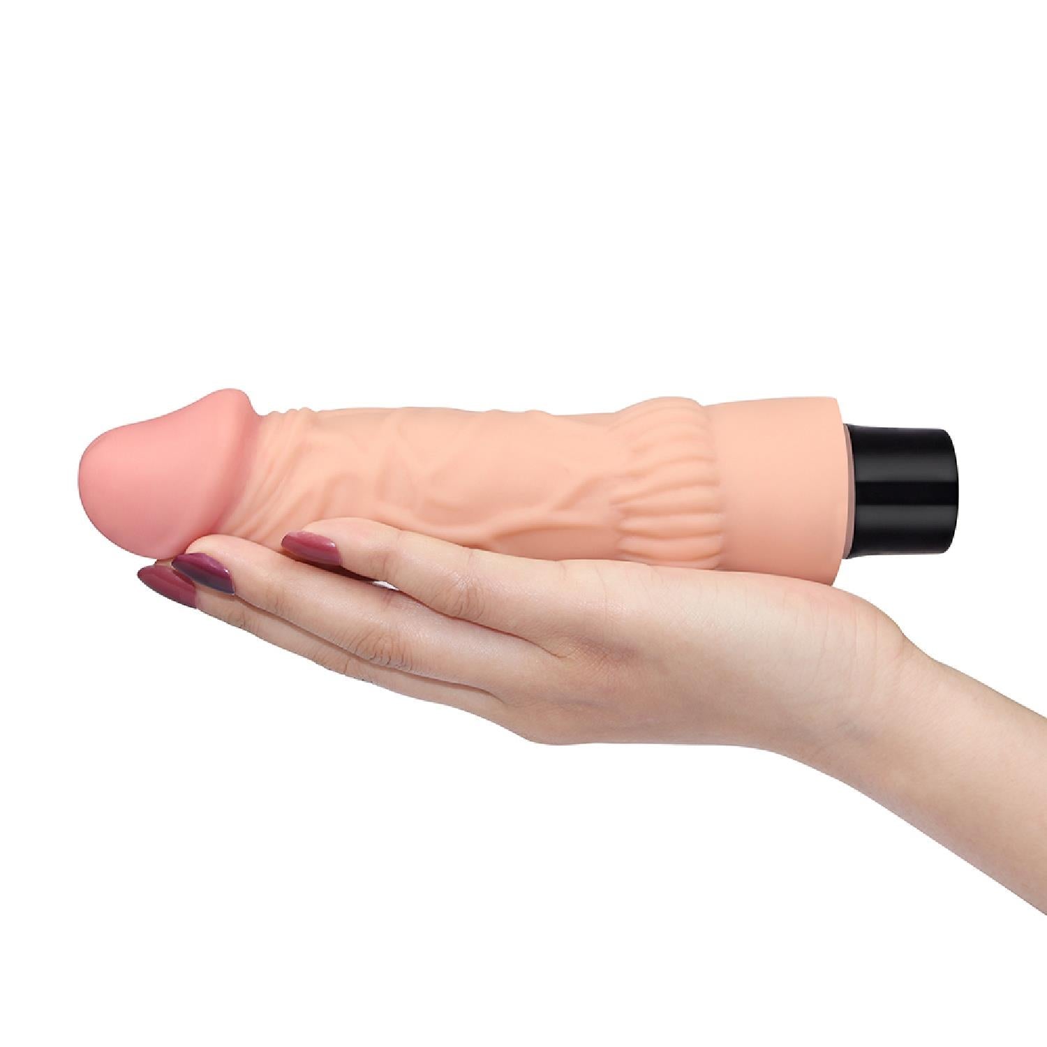 3-Wibrator gruby żylasty realistyczny wygląd 19,3 cm-3