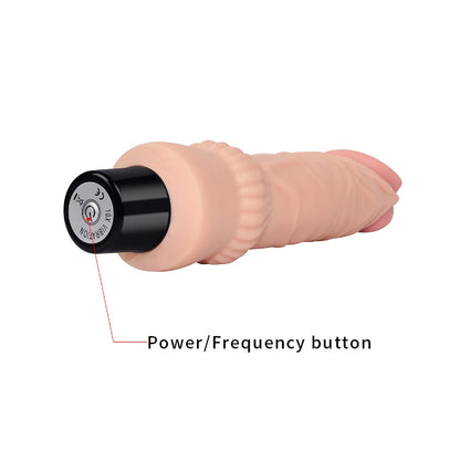 5-Wibrator gruby żylasty realistyczny wygląd 19,3 cm-5