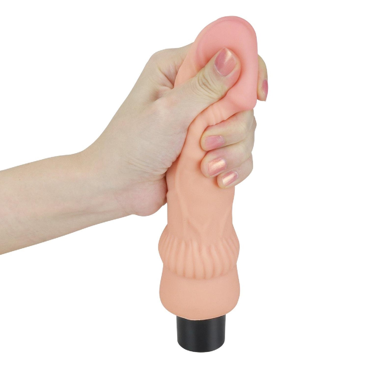 2-Wibrator gruby żylasty realistyczny wygląd 19,3 cm-2