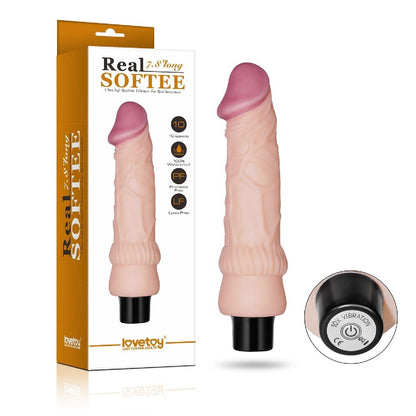 1-Wibrator gruby żylasty realistyczny wygląd 19,3 cm-1