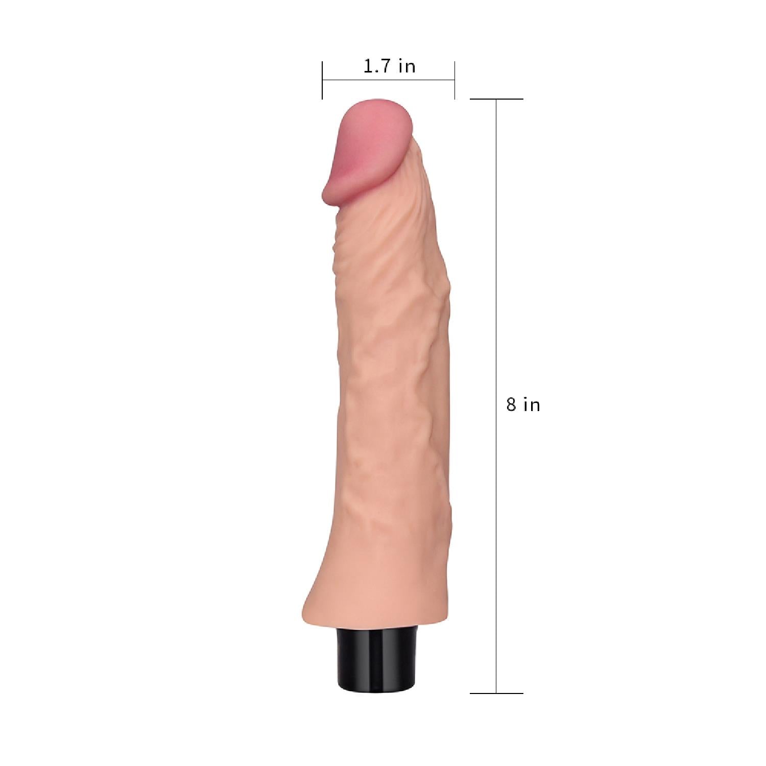 4-Wibrator duży miękki realistyczny penis 21,8cm-4