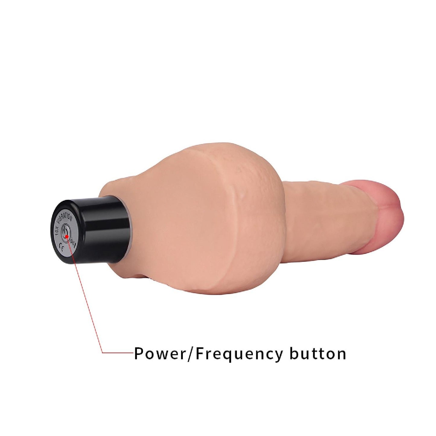 6-Realistyczny wibrator penis z jadrami 17 cm-6