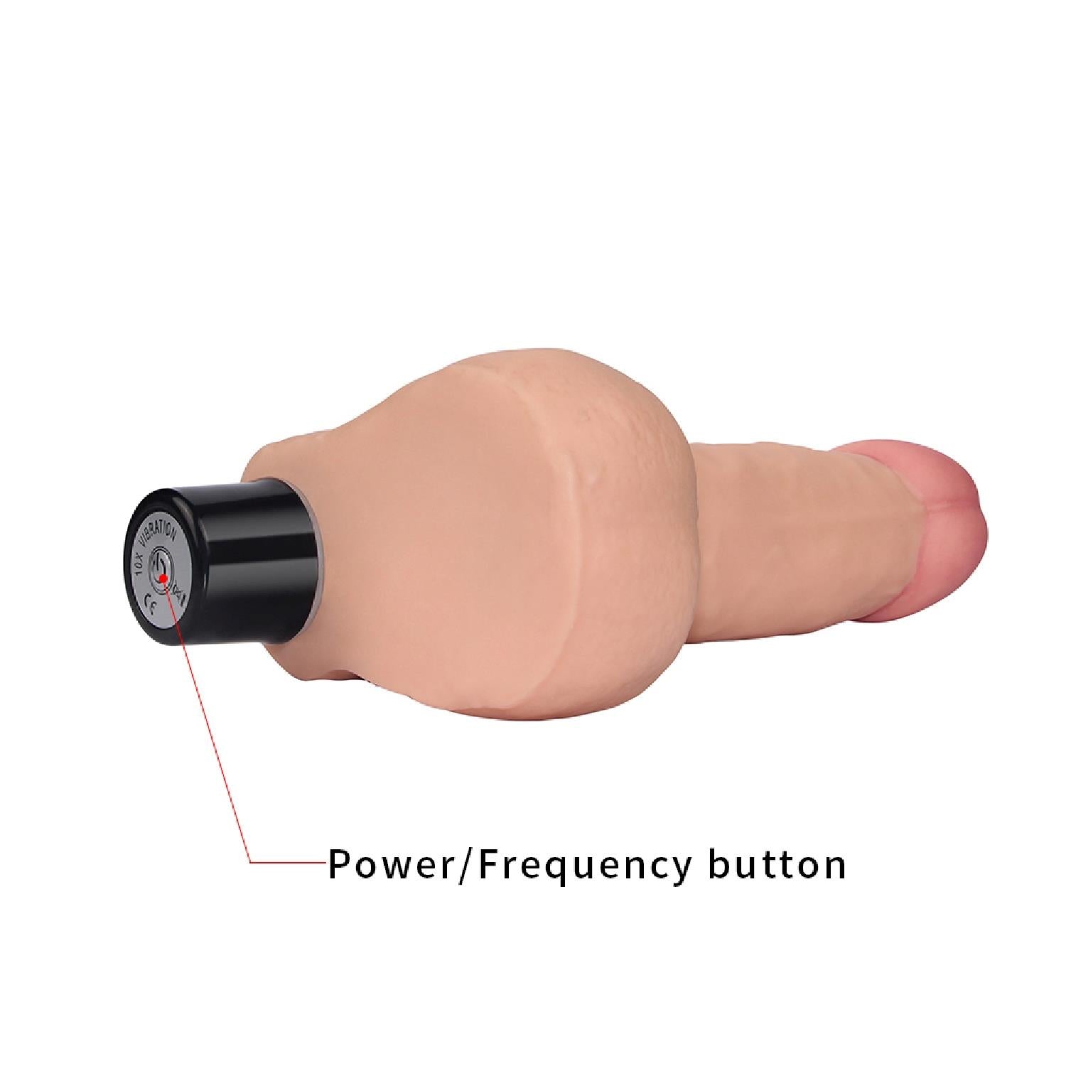 6-Realistyczny wibrator penis z jadrami 17 cm-6