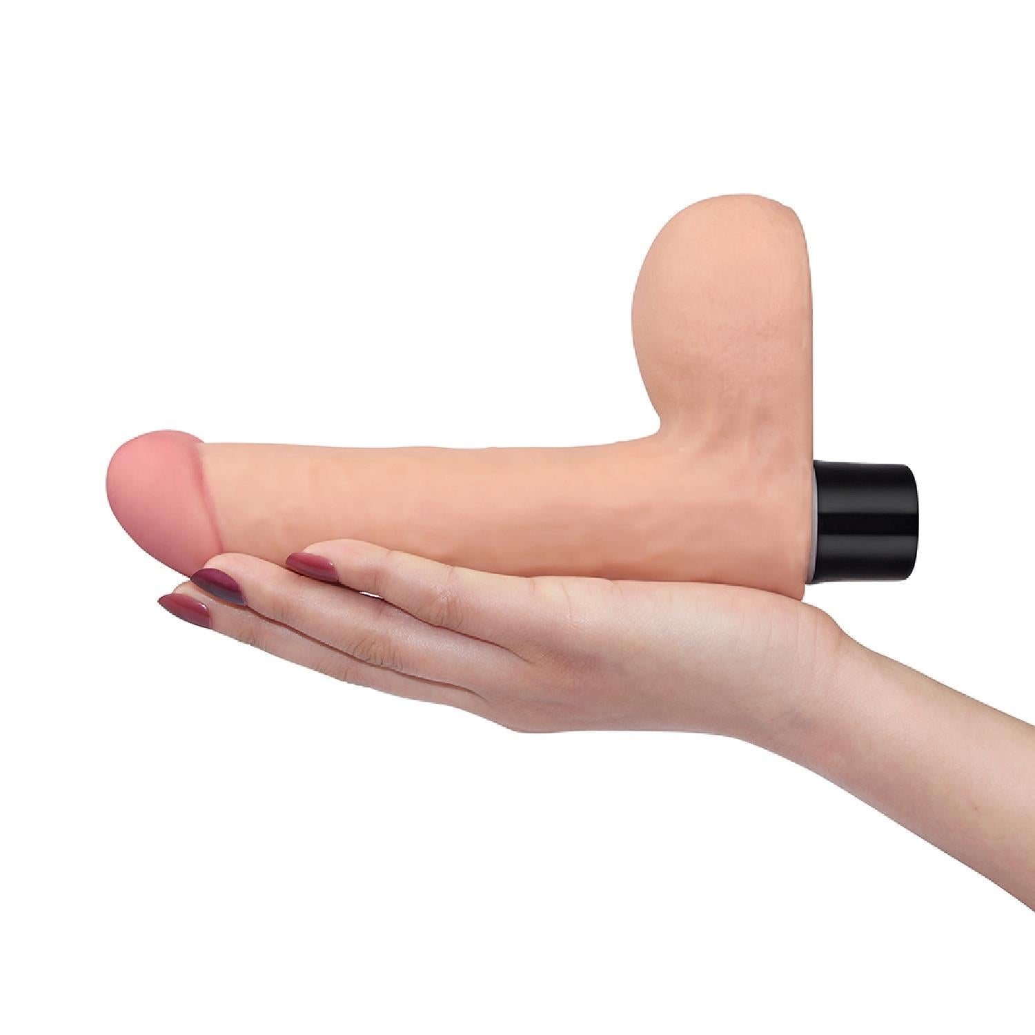 7-Realistyczny wibrator penis z jadrami 17 cm-7