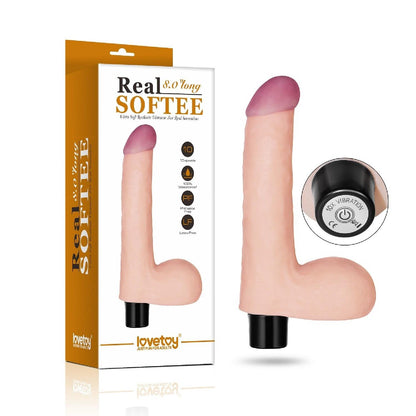1-Realistyczny wibrator penis z jadrami 17 cm-1