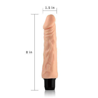 6-Wibrator naturalny miękki realistyczny penis 20 cm-6