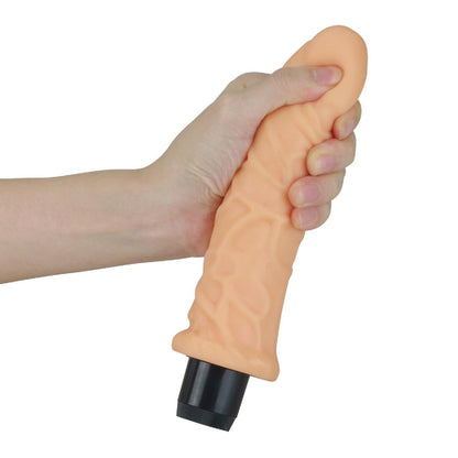 2-Wibrator naturalny żylasty penis z wibracją 20 cm-2
