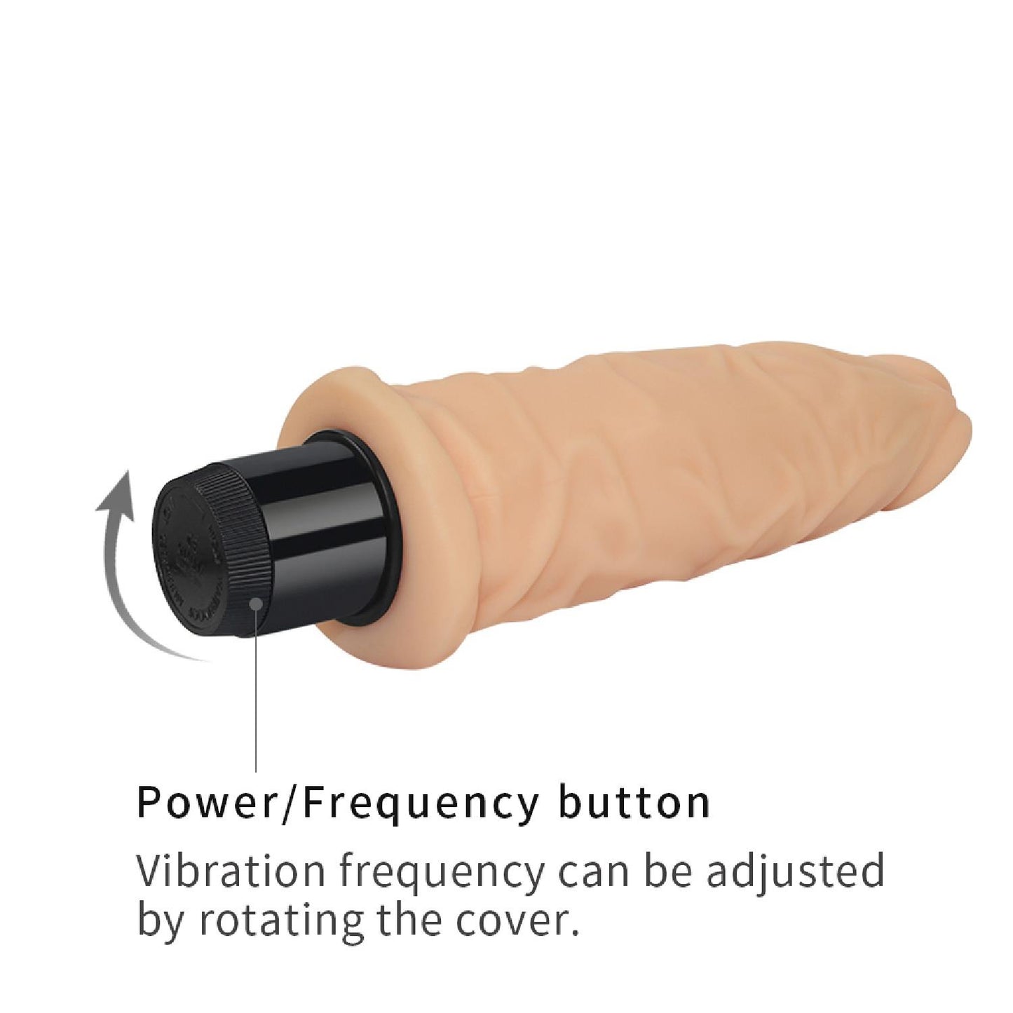 4-Wibrator naturalny żylasty penis z wibracją 20 cm-4
