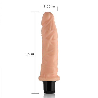 3-Wibrator naturalny żylasty penis z wibracją 20 cm-3