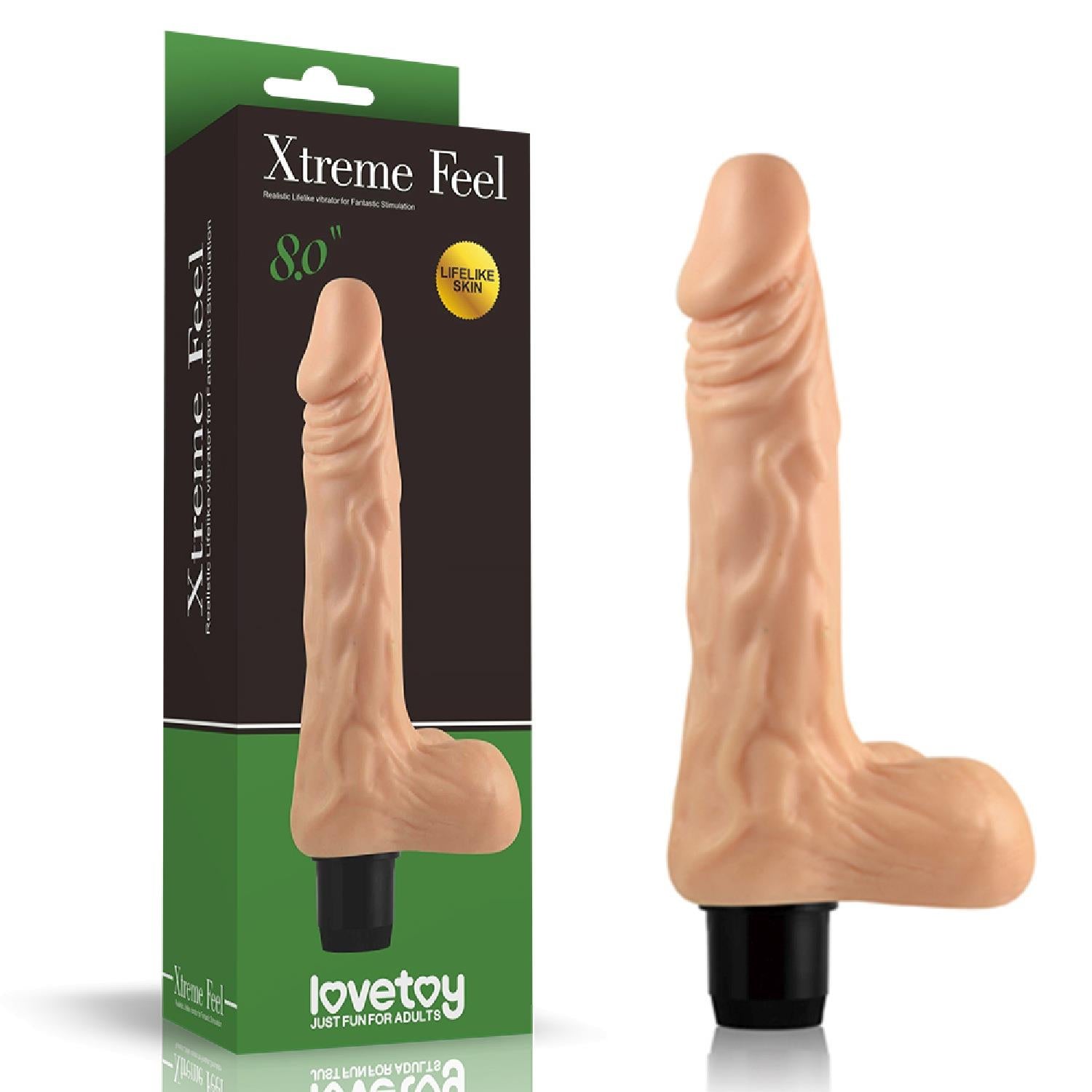 1-Wibrator z jądrami silikonowy realistyczny 20 cm-1