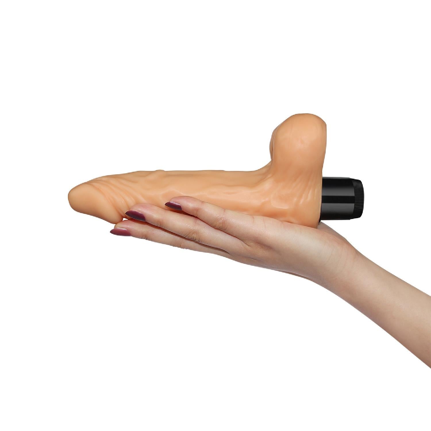 4-Wibrator z jądrami silikonowy realistyczny 20 cm-4