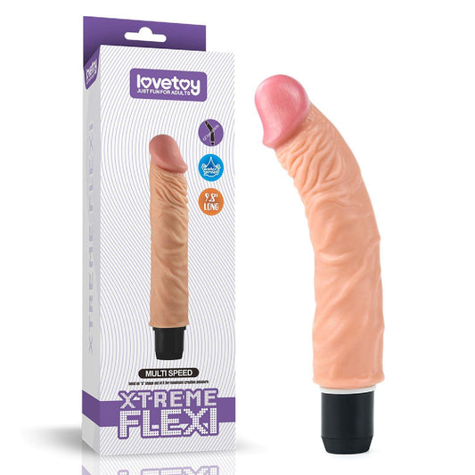 1-Elastyczny wibrator wyżyłowany długi 19 cm-1