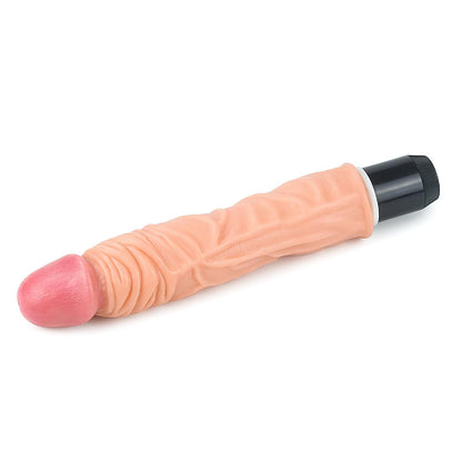 4-Elastyczny wibrator wyżyłowany długi 19 cm-4
