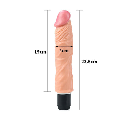 5-Elastyczny wibrator wyżyłowany długi 19 cm-5
