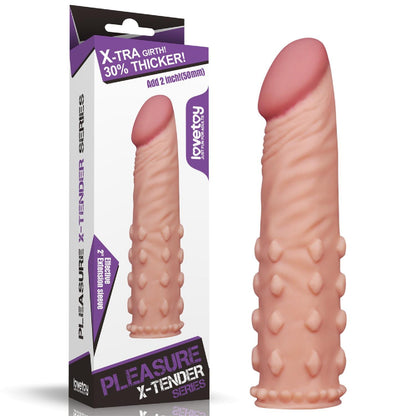 1-Nakładka z wypustkami na penisa cielista  17,5 cm-1