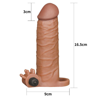 2-Przedłuzenie silikonowe na penisa wypustki 16,5 cm-2