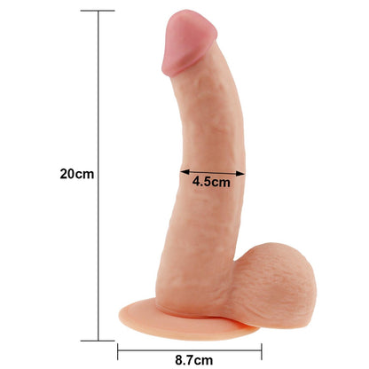 6-Dildo cieliste realistyczny wygląd penisa 20 cm-6