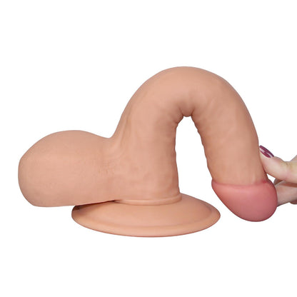 5-Dildo realistyczne z przyssawką żylaste 18 cm-5