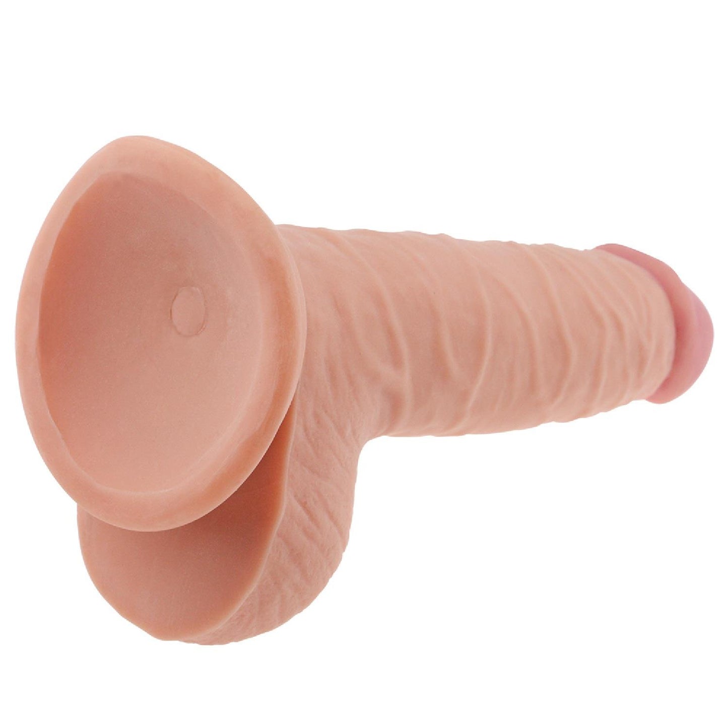 4-Grube żylaste dildo z przyssawką i jadrami 18 cm-4