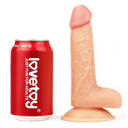 8-Wyżyłowany penis gruby z przyssawką dildo 18 cm-8
