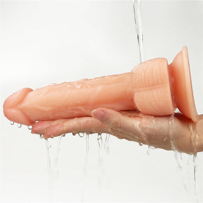 4-Wyżyłowany penis gruby z przyssawką dildo 20 cm-4