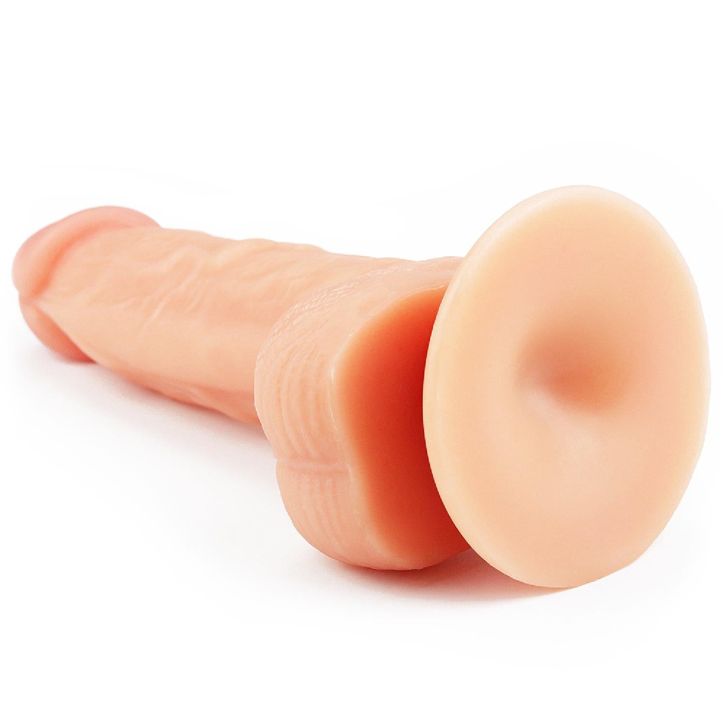 5-Wyżyłowany penis gruby z przyssawką dildo 20 cm-5