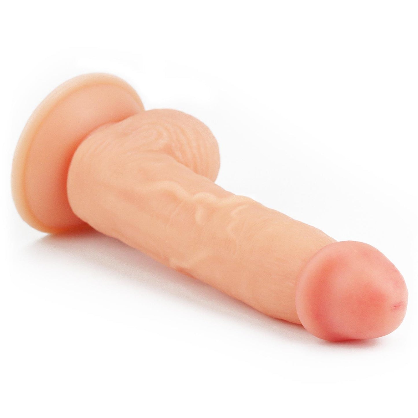 6-Wyżyłowany penis gruby z przyssawką dildo 20 cm-6