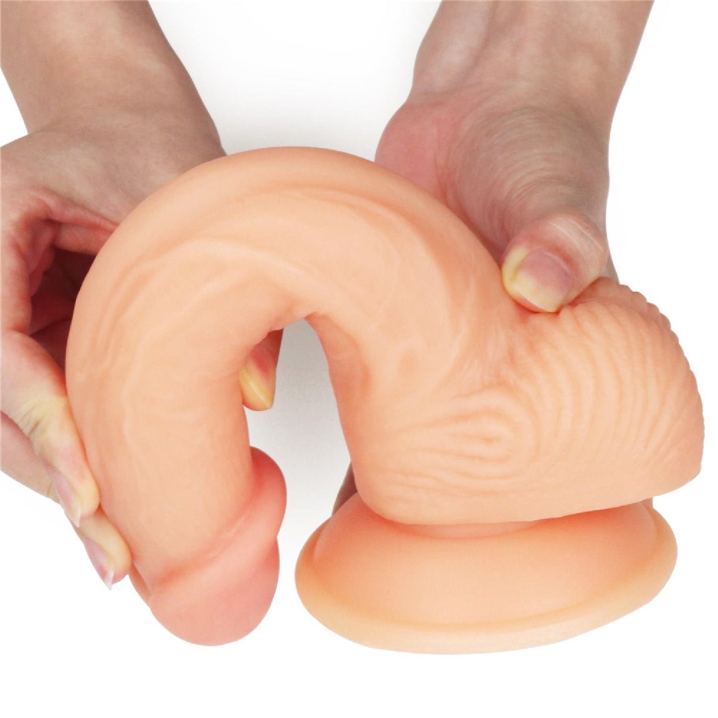 11-Wyżyłowany penis gruby z przyssawką dildo 20 cm-11
