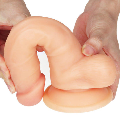 11-Giętki żyły penis gruby z przyssawką dildo 20 cm-11
