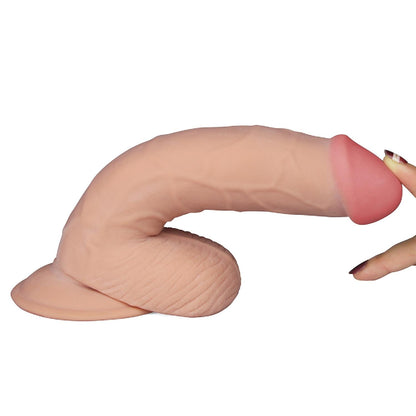 4-Dildo realistyczne gumowe z przyssawką wibracje-4