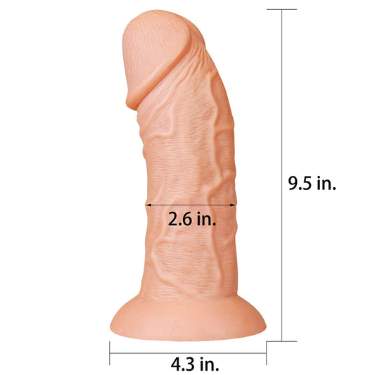 2-Ogromne dildo realistyczny wygląd przyssawka 24 cm-2