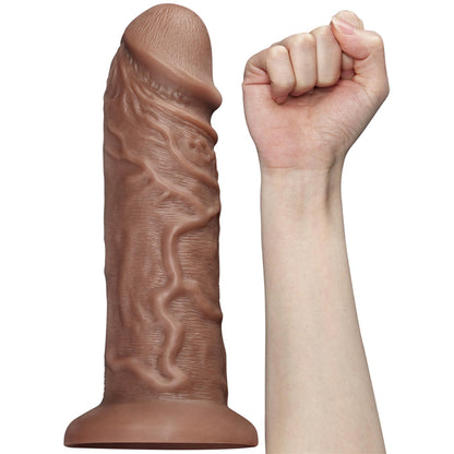 6-Murzyńskie ogromne dildo żyły i przyssawka 26,5 cm-6