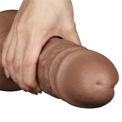 7-Murzyńskie ogromne dildo żyły i przyssawka 26,5 cm-7