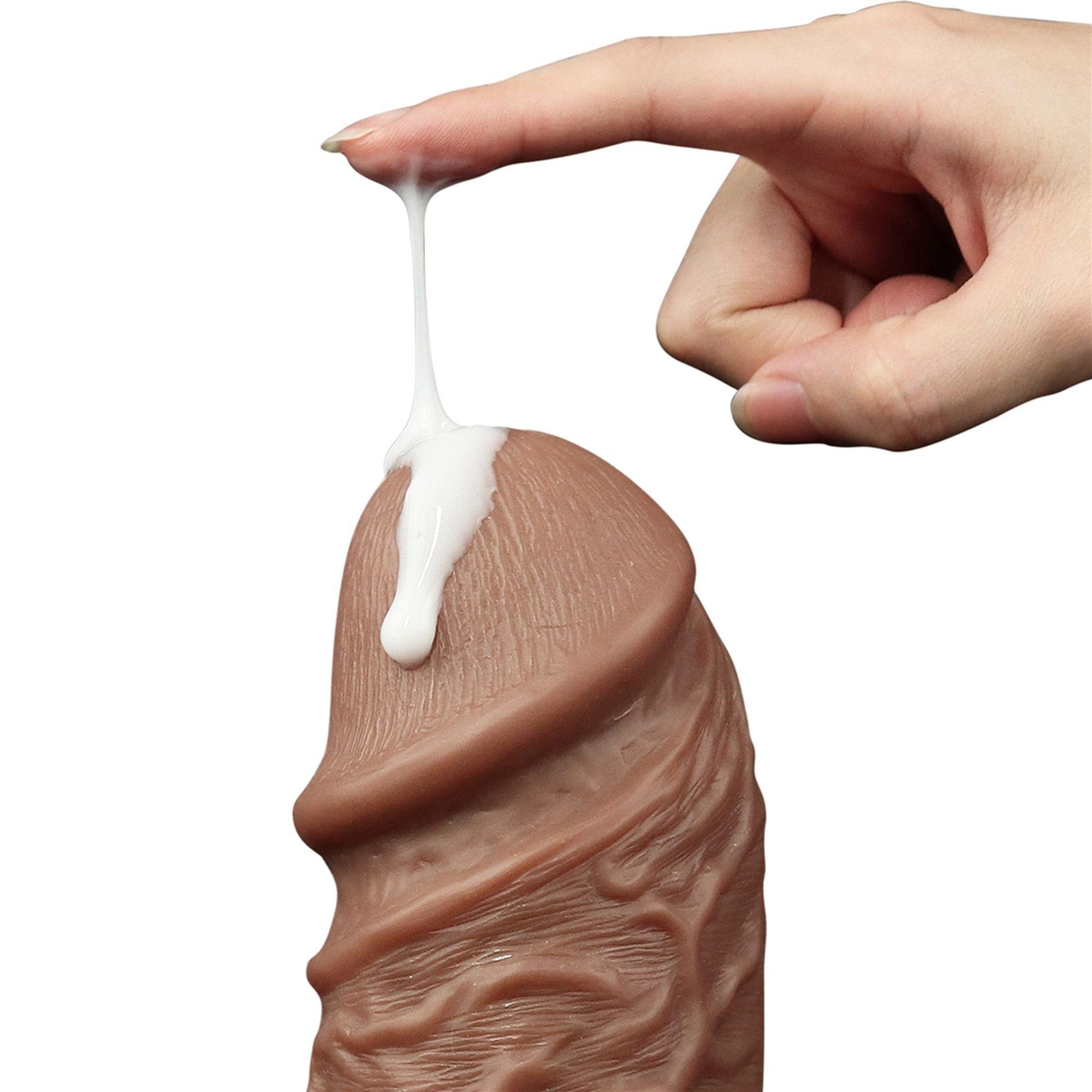 11-Murzyńskie ogromne dildo żyły i przyssawka 26,5 cm-11