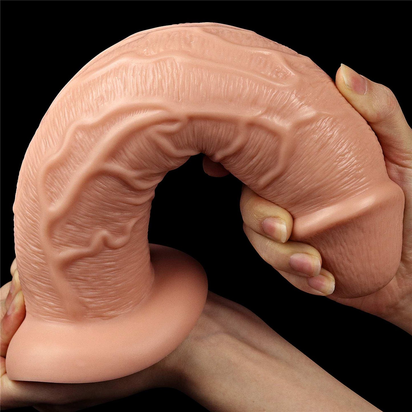 7-Grube ogromne dildo z przyssawką wibracje 28 cm-7