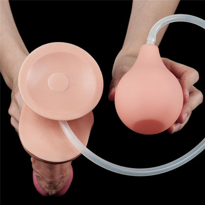 4-Dildo realistyczne z przyssawką i wytryskiem penis-4