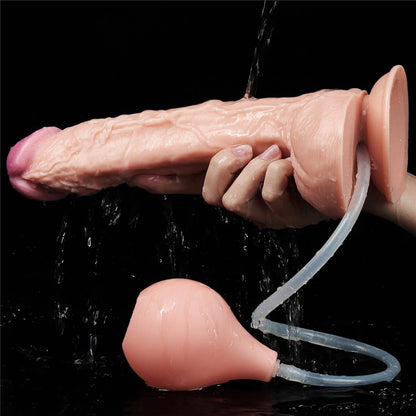 11-Dildo realistyczne z przyssawką i wytryskiem penis-11