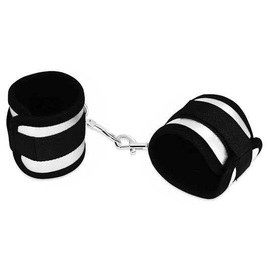 2-Luksusowe kajdanki do bondage mocne kolor czarny-2