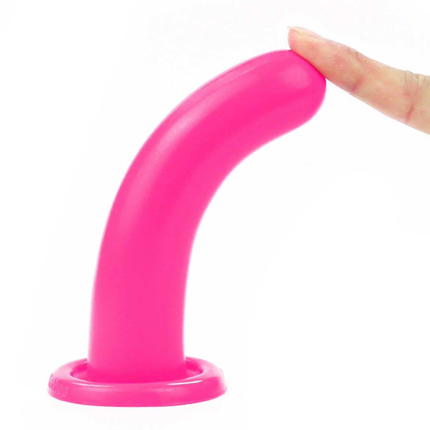 5-Silikonowe dildo do strap-ona sex analny różowe-5