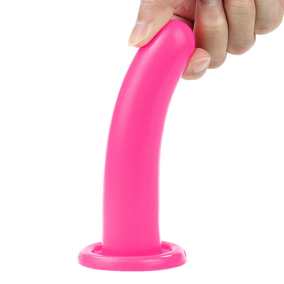 6-Silikonowe dildo do strap-ona sex analny różowe-6