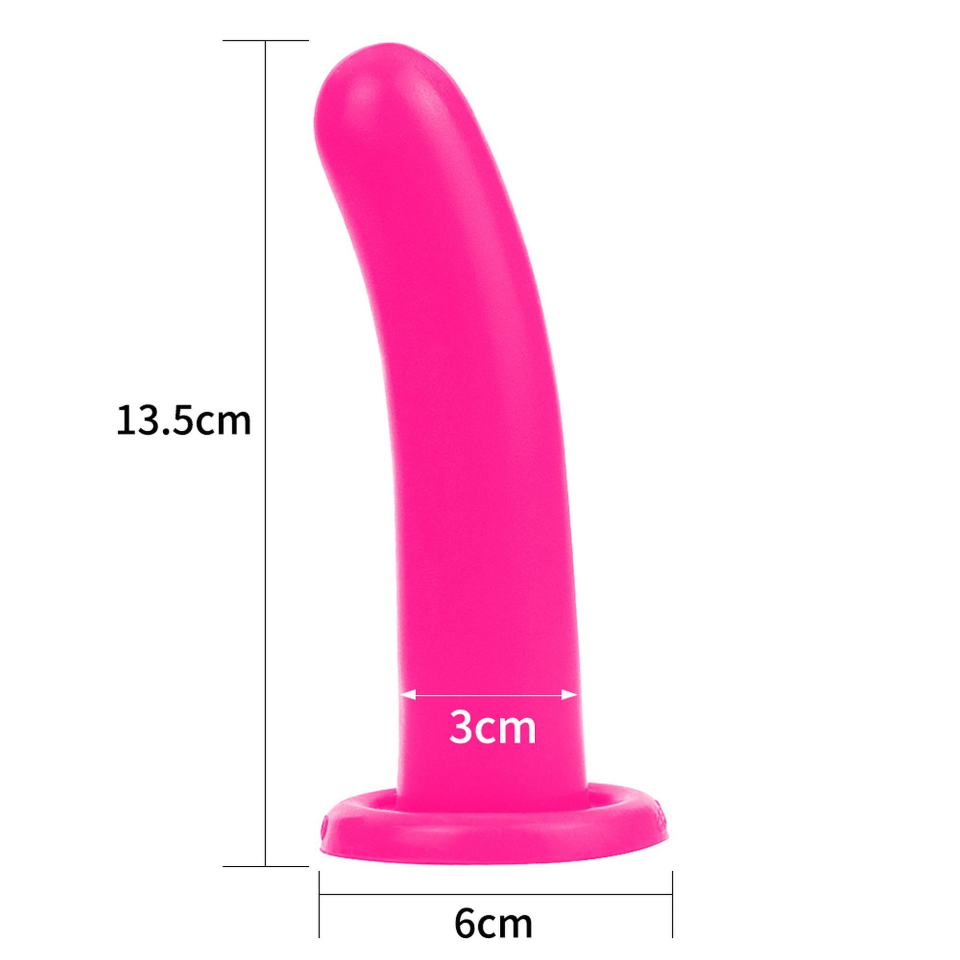 8-Silikonowe dildo do strap-ona sex analny różowe-8