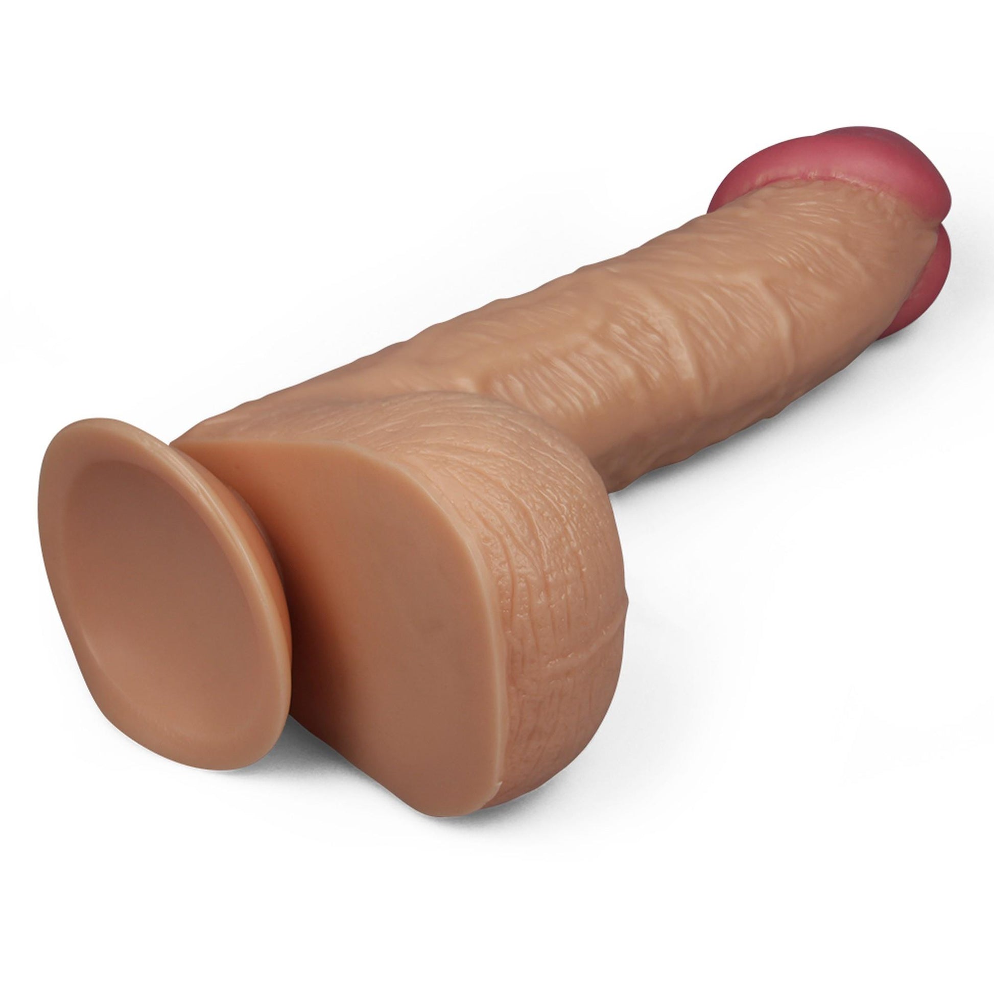 3-Duży żylasty cielisty penis z przyssawką 28,5 cm-3