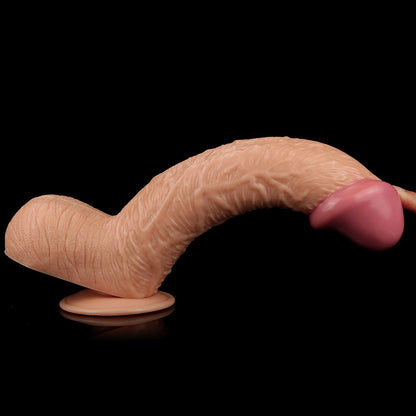 7-Duży żylasty cielisty penis z przyssawką 28,5 cm-7
