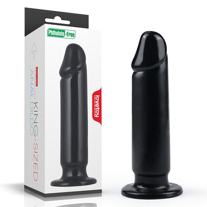 1-Czarny lateksowy penis dildo giętki z przyssawką-1