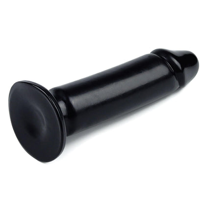 3-Czarny lateksowy penis dildo giętki z przyssawką-3