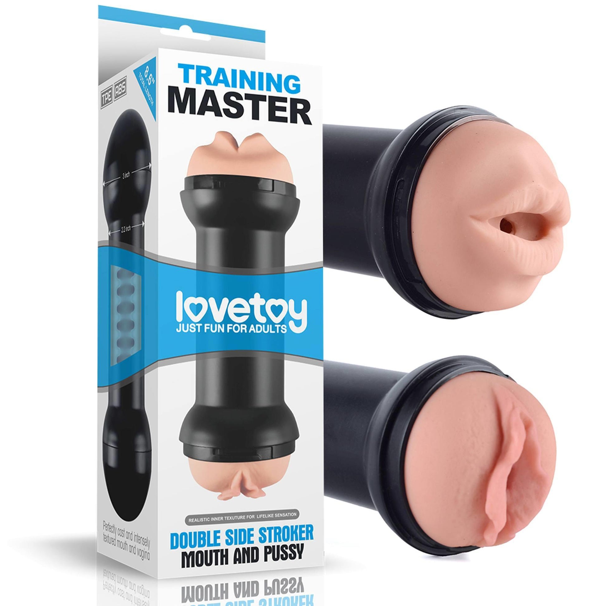 1-Masturbator z dwoma końcówkami mięciutki 20 cm-1