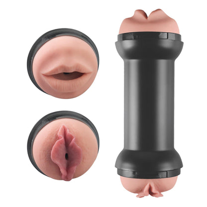 5-Masturbator z dwoma końcówkami mięciutki 20 cm-5