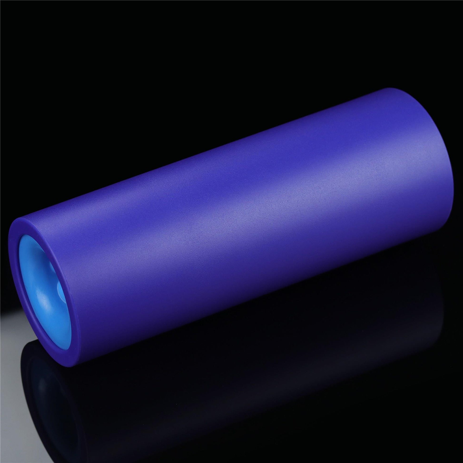 4-Fioletowy masturbator z szeregiem wypustek 19 cm-4