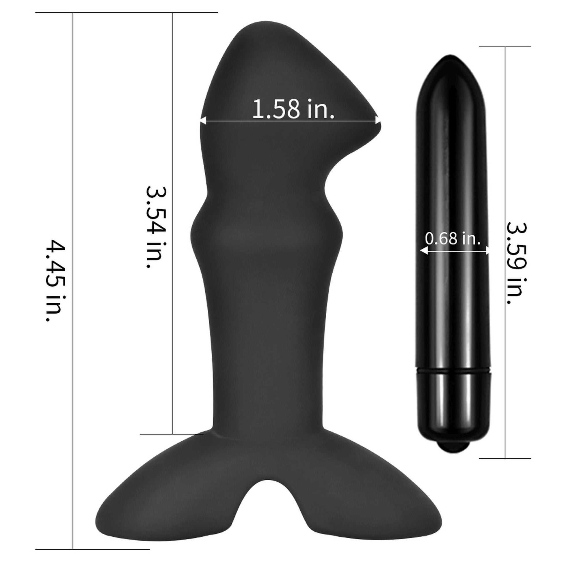 4-Stylowy i praktyczny czarny wibrator prostaty-4